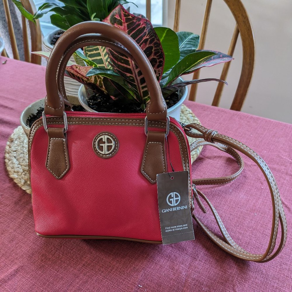 Giani Bernini Red Small Crossbody Purse NWT